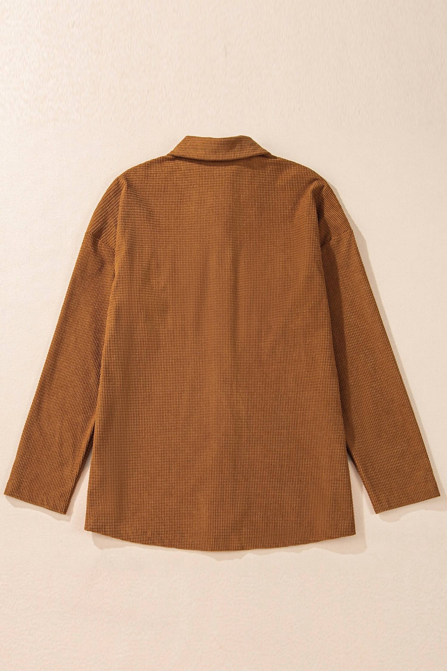 Dear Lover - Textured Flap Pocket Shacket