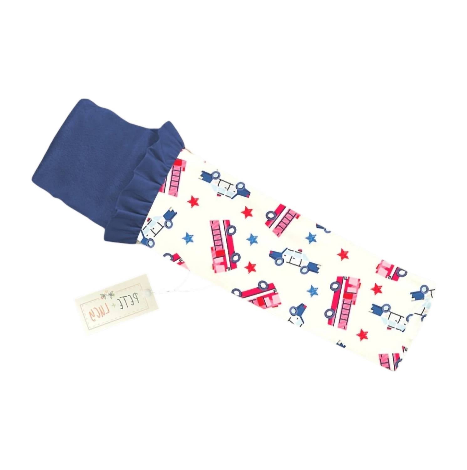 Pete + Lucy Kid's Brave Brigade Minky Blanket in white - item