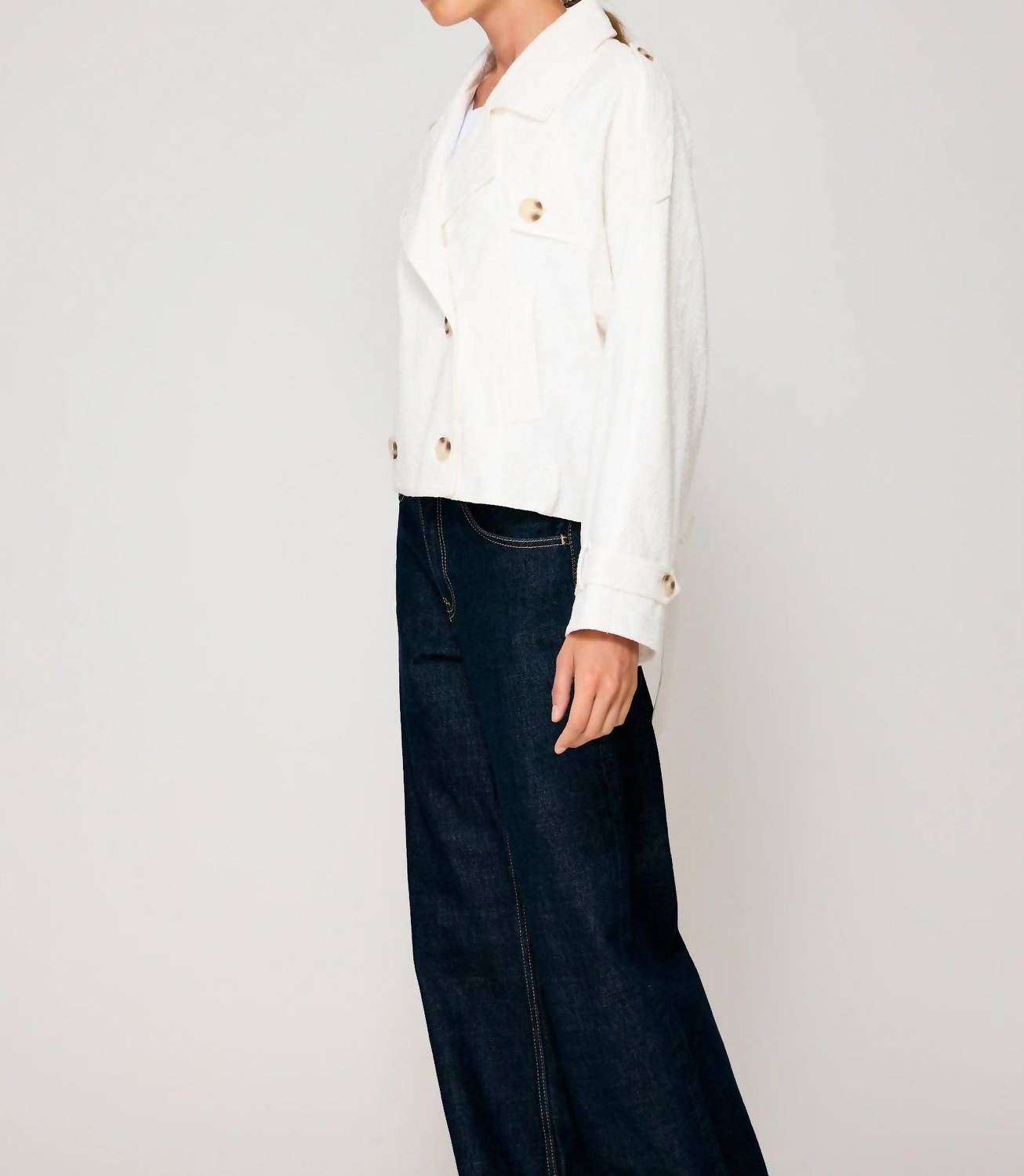 Line And Dot - Bendetta Crop Trench Jacket