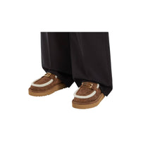 Fendi - Women's Apres Chic Ff Suede And Shearling Sabots Mules