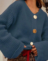 Lovlov - Button Front Pocket Cardigan