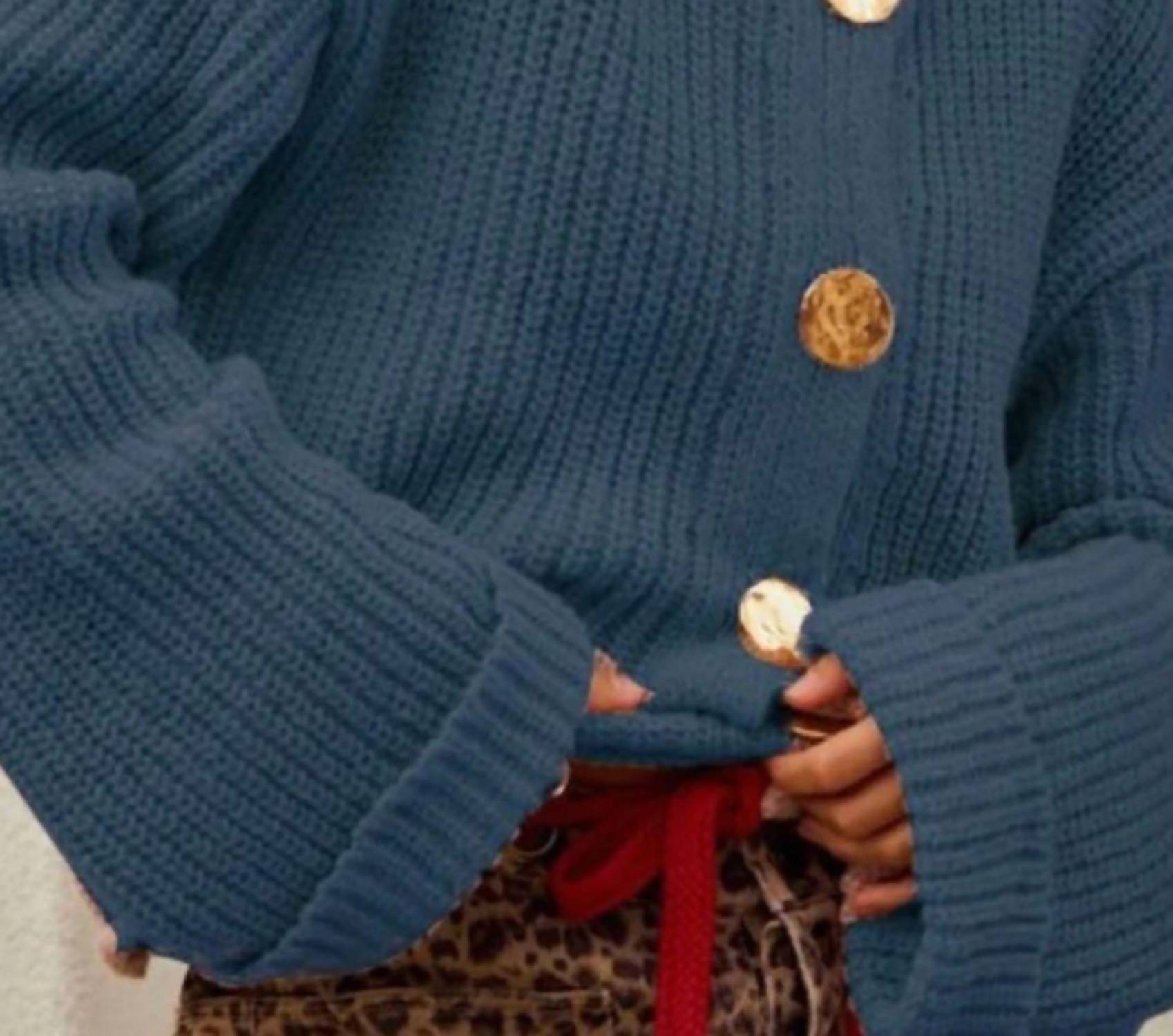 Lovlov - Button Front Pocket Cardigan