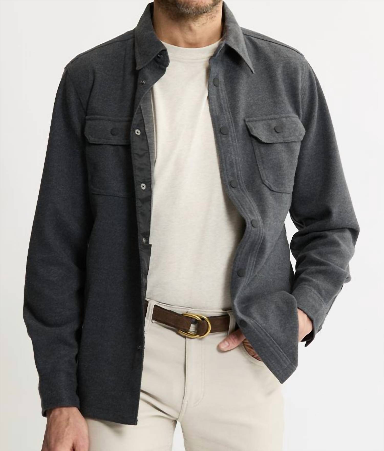 Jachs New York - Brushed Knit Overshirt