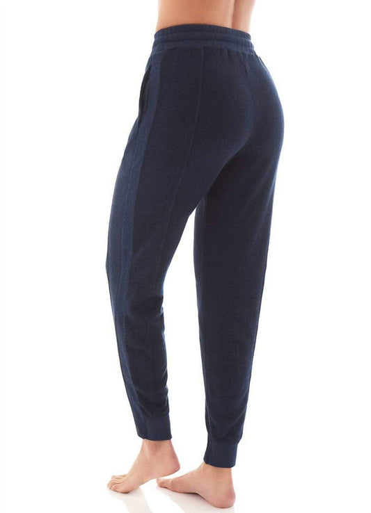 Navy Hibiscus Jogger