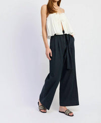 En Saison Natalia Trouser in vintage indigo - women's pants - alternate view