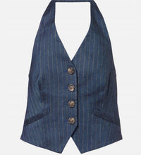 Veronica Beard - Arabella Pinstripe Halter Vest