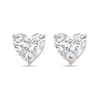 Diana M Jewels - Women's Heart Lab-grown Diamond Stud Earrings (10.00 Tcw) - Bold