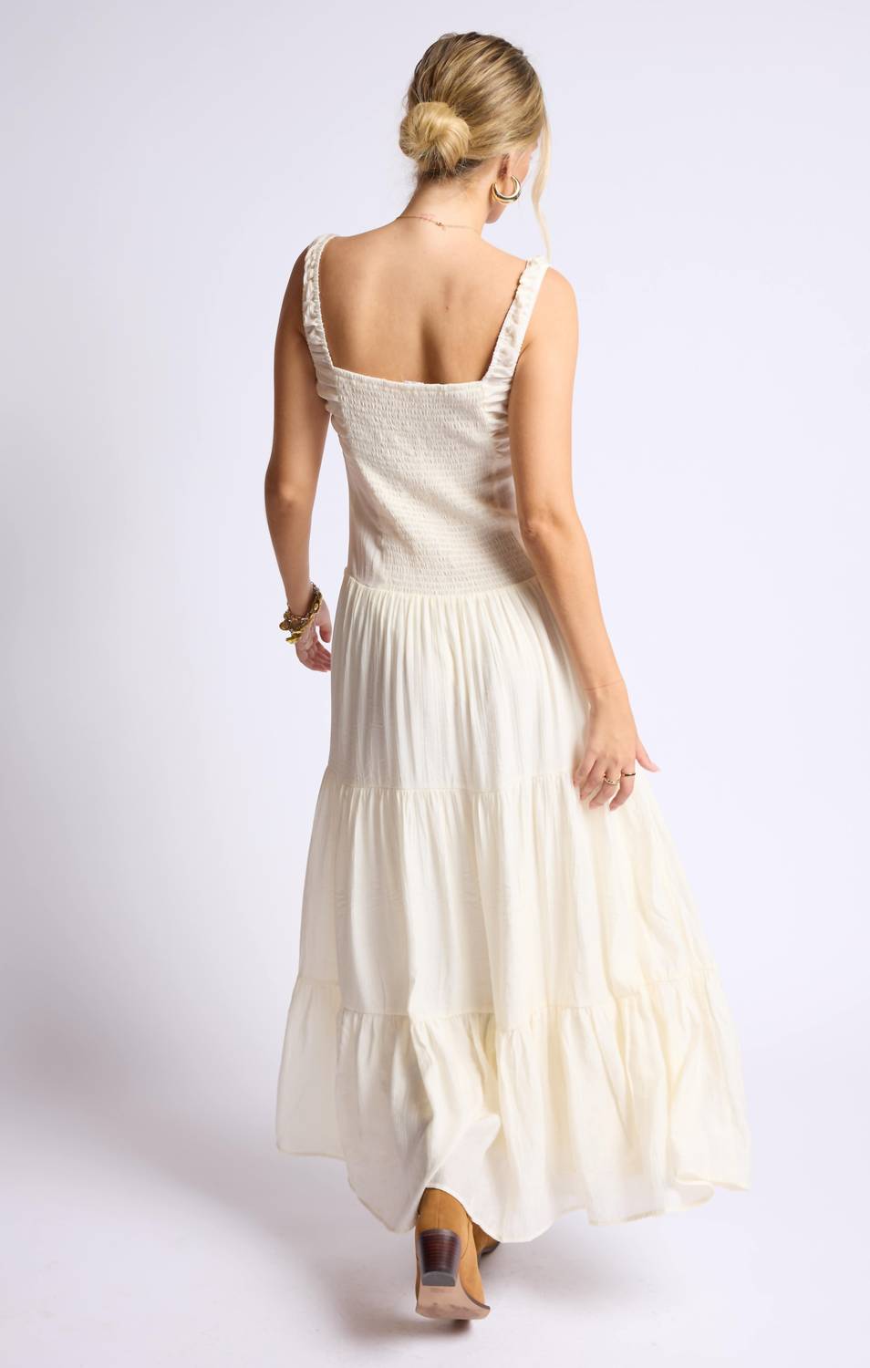 Sage The Label - Light A Fire Crinkled Maxi Dress