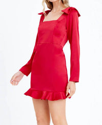 Adelyn Rae - Ashley Satin Bow Dress