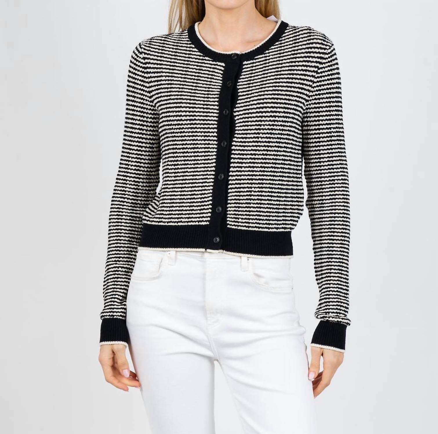 White + Warren - Boucle Cardigan