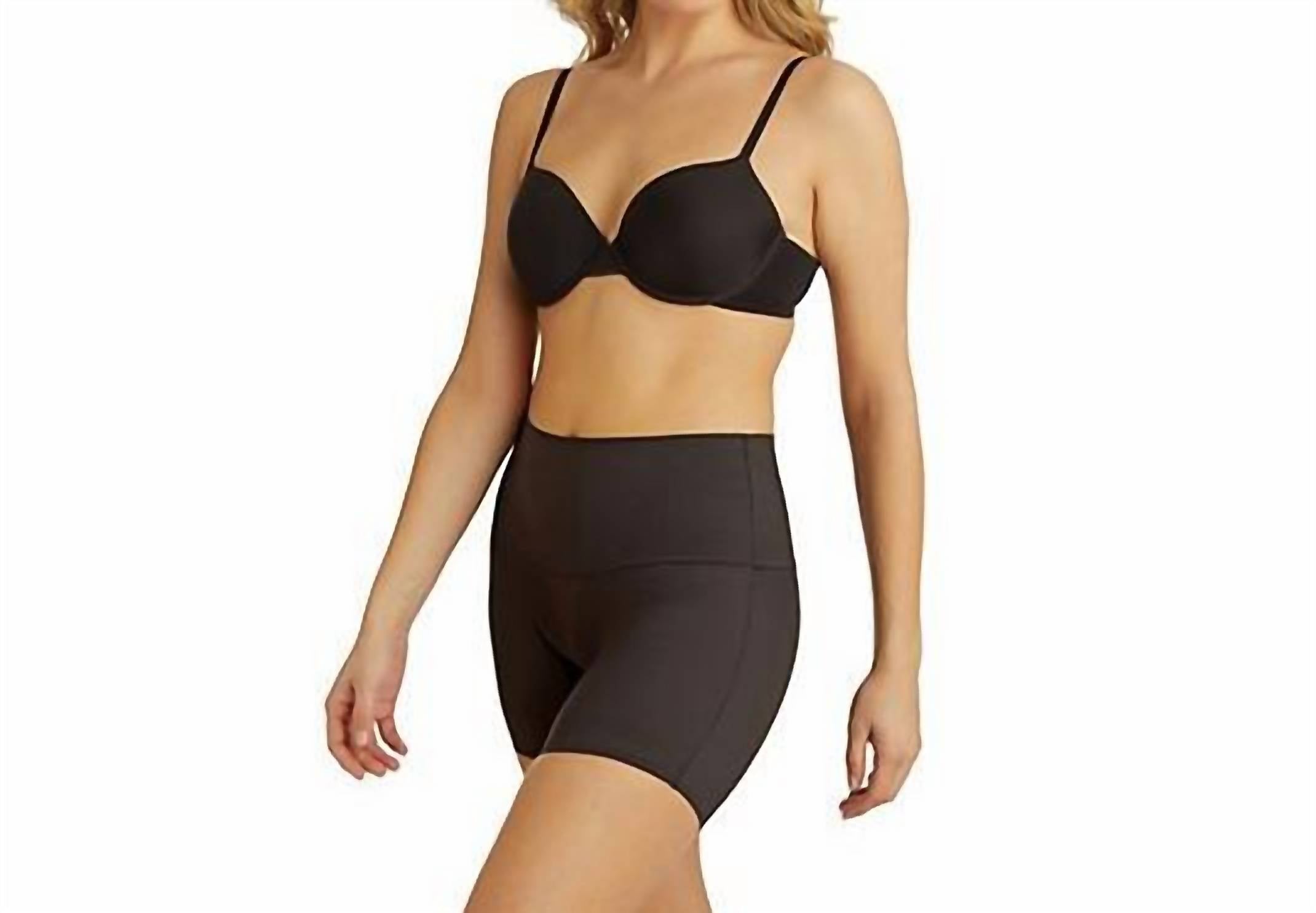 Miraclesuit Comfy Curves Waistline Bike Pants in black - women's shorts - detail view