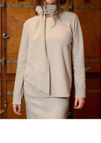 HENRIETTE STEFFENSEN Scarf Blouse in kit - women's blouse - alternate view