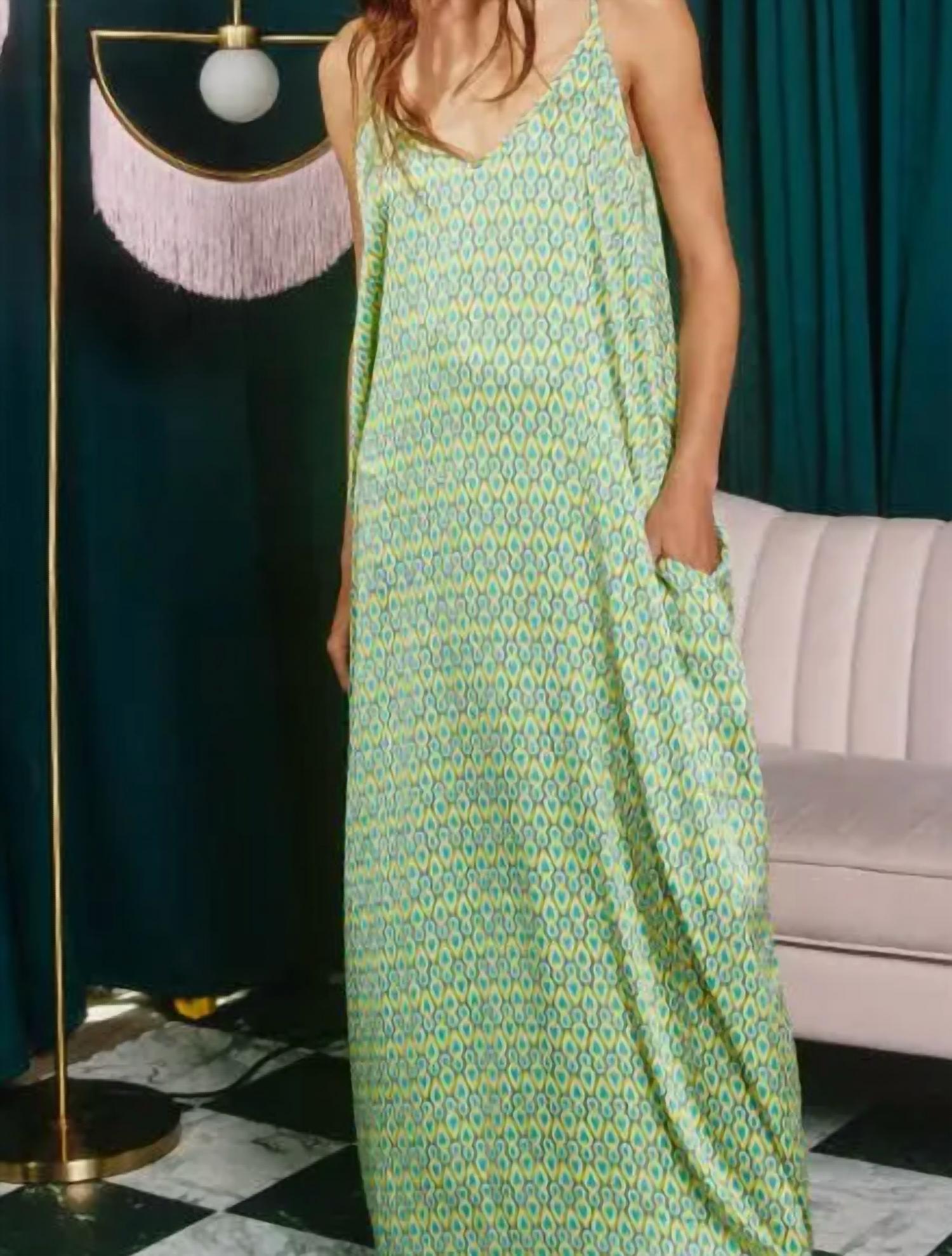 Bucketlist - Geometric Print Maxi Dress