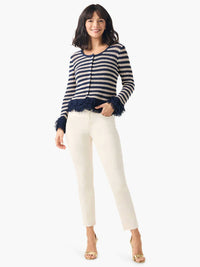 Nic + Zoe - Theodora Twilight Fringe Stripe Cardigan