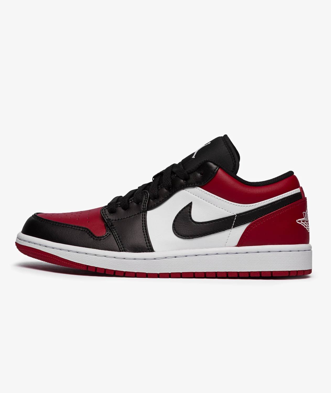 Air Jordan - Men's 1 Low Bred Toe Shoes