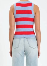 Daze - Flirty Stripe Rib Tank