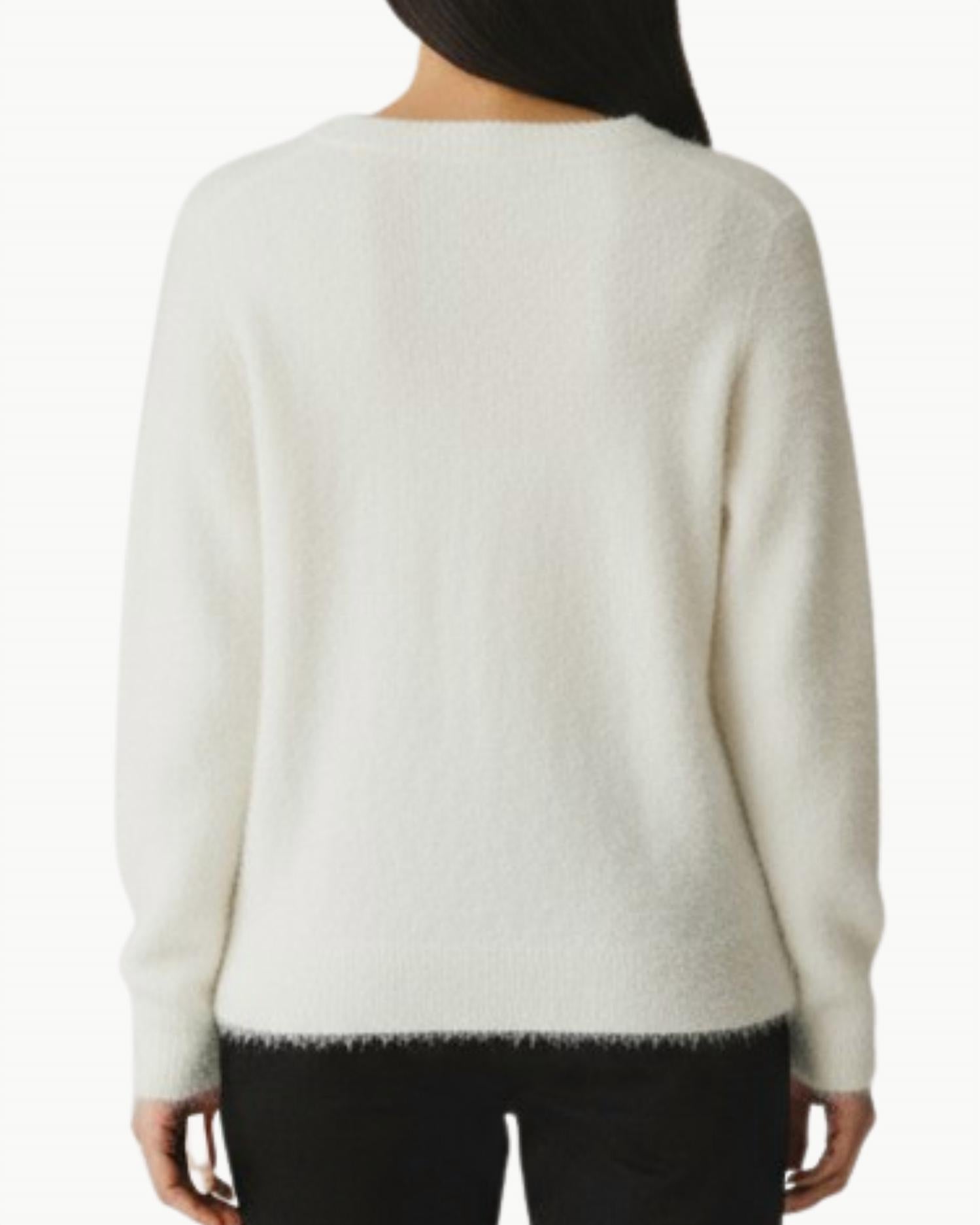 Jumper1234 - Cashmere Brushed Boxy Vee