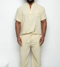 Yacht Club Access - Wellington Linen Pants And Top Set