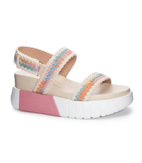 CHINESE LAUNDRY Women's Egan Crotchet Sandals in pink - women's sandal