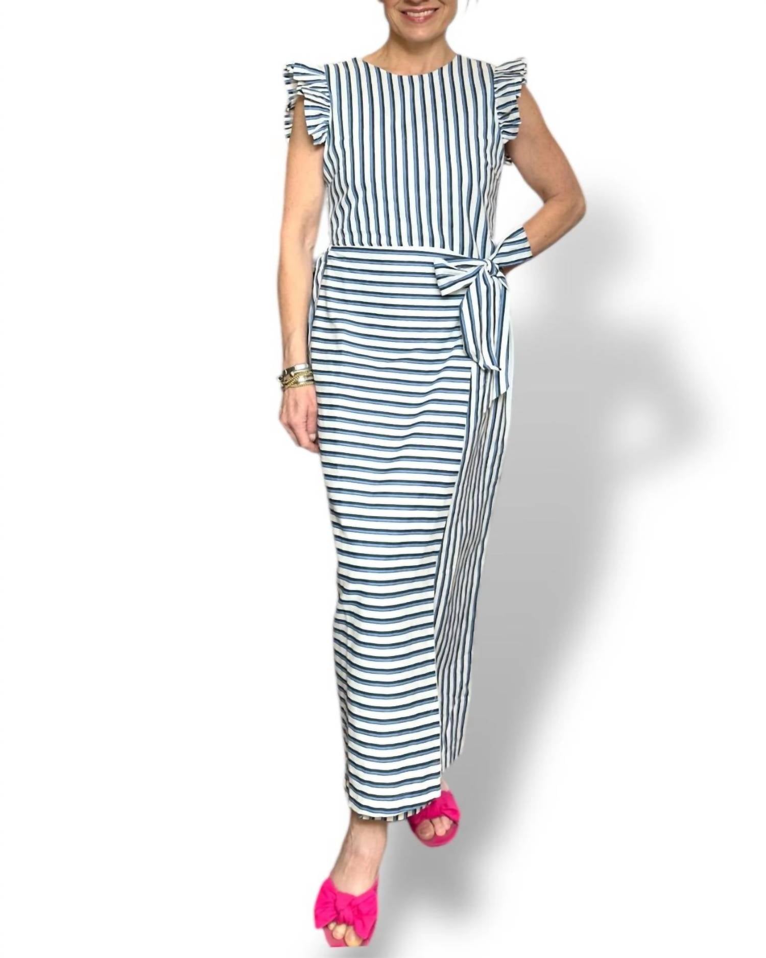 Cleobella Greta Midi Dress in vintage blue - women's dress