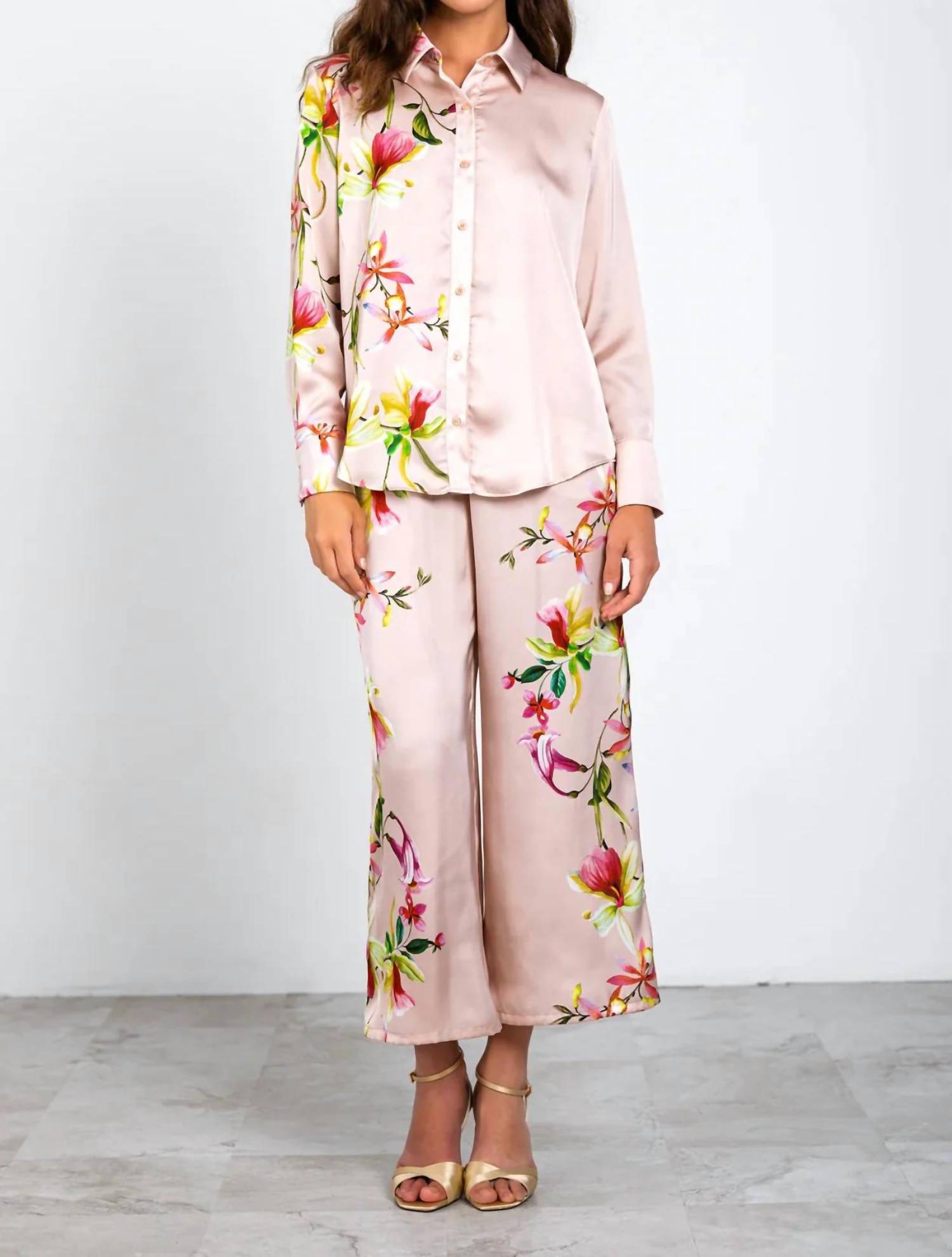 Lavender Brown - Aniya Wide Leg Pants