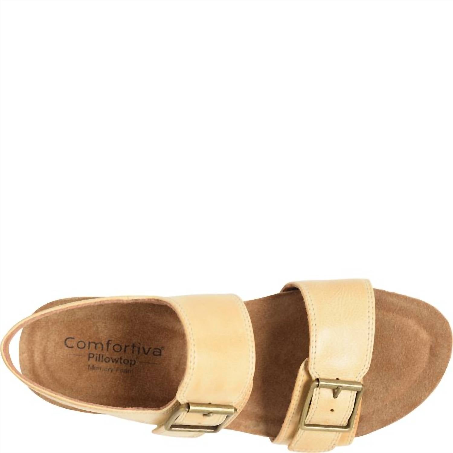 Comfortiva Women's Erlina Sandals in yellow - women's sandal - alternate view
