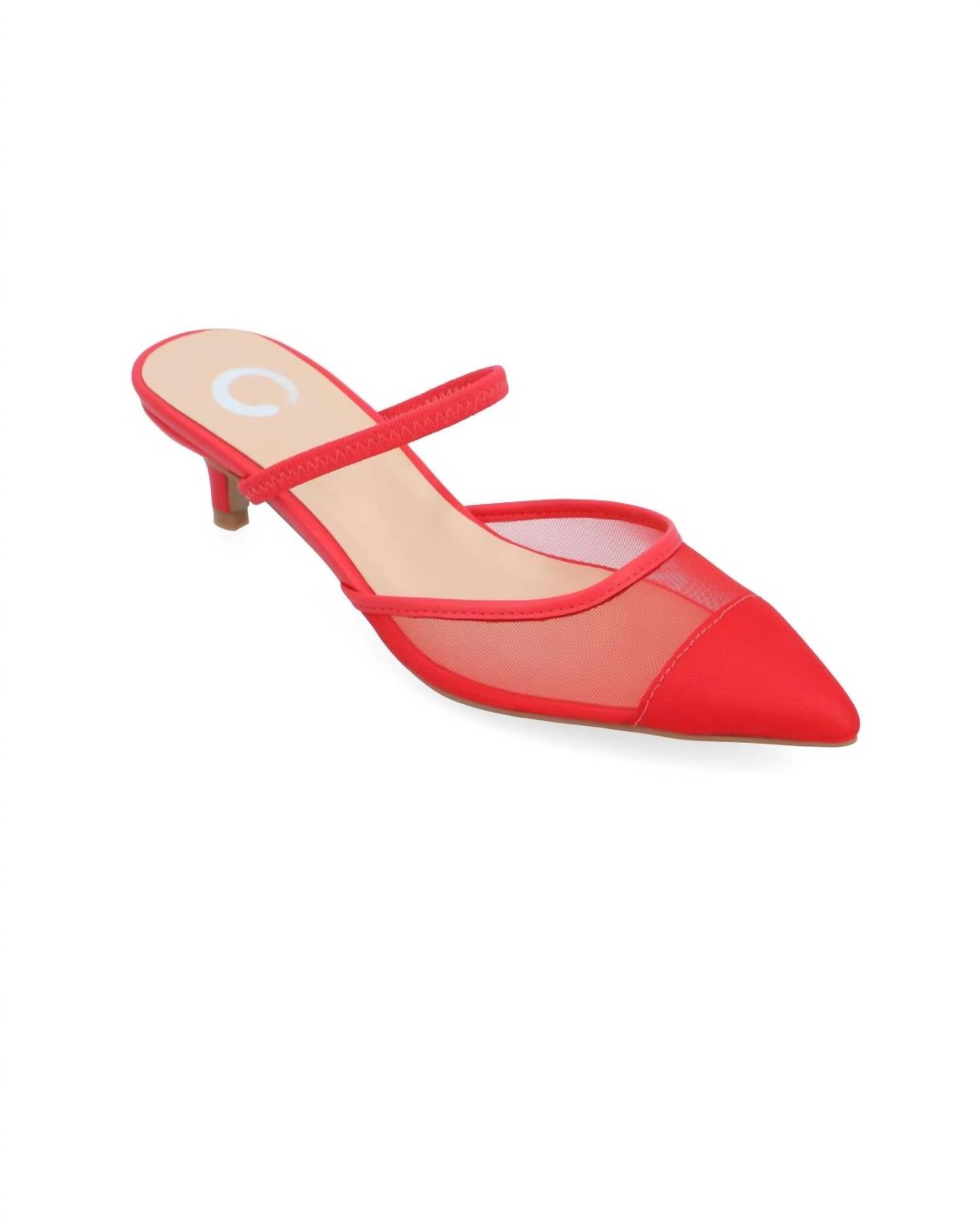 Journee Collection - Women's Allana Slip On Kitten Heel Mule Pump