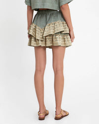 Greek Archaic Kori - Mini Classic Triangle Ruffles Skirt