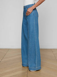L'Agence - Sandy High Rise Wide Leg Jeans