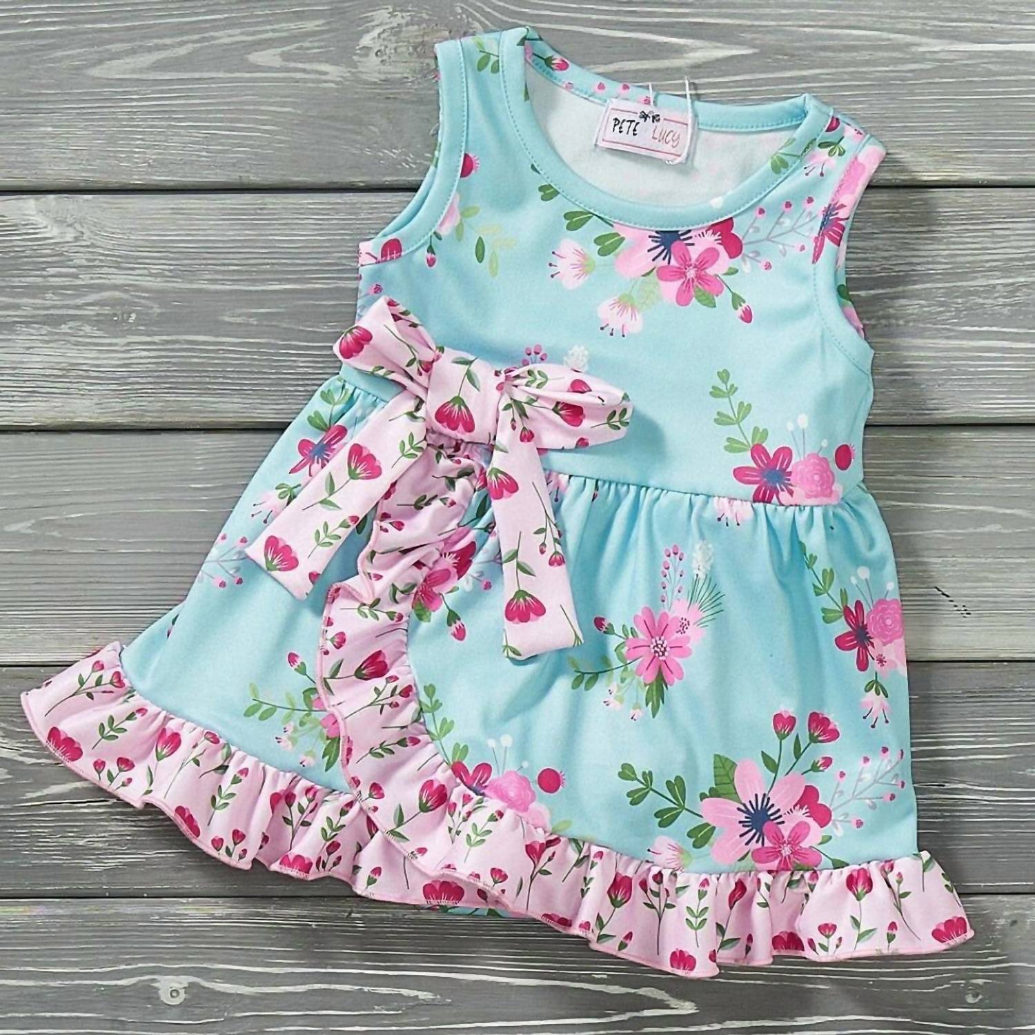 Pete + Lucy - Infant Vintage Floral Romper