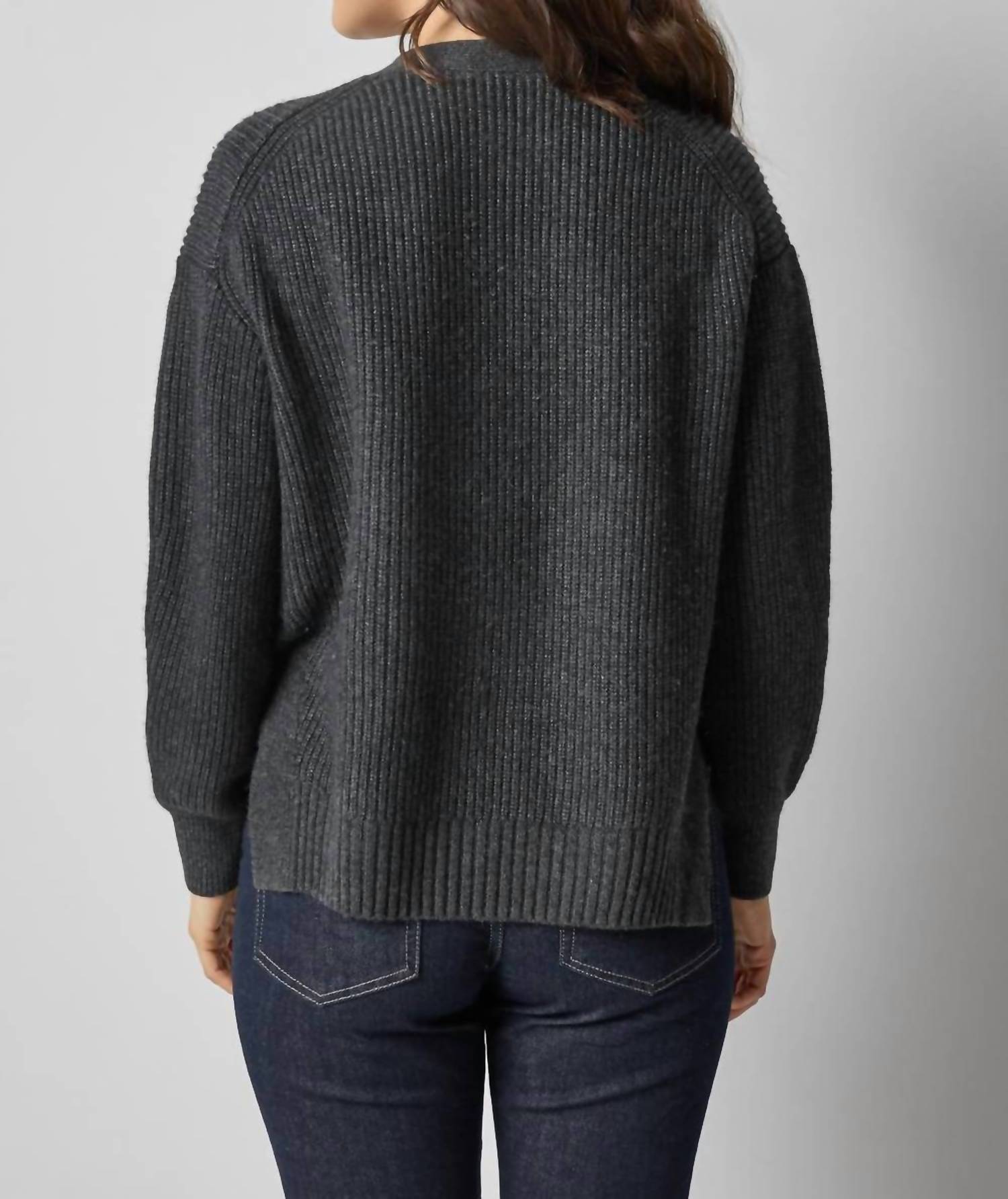 Lilla P - Relaxed Side Vent Cardigan