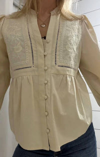Mint Exclusives - Evie Embroidered Peasant Blouse