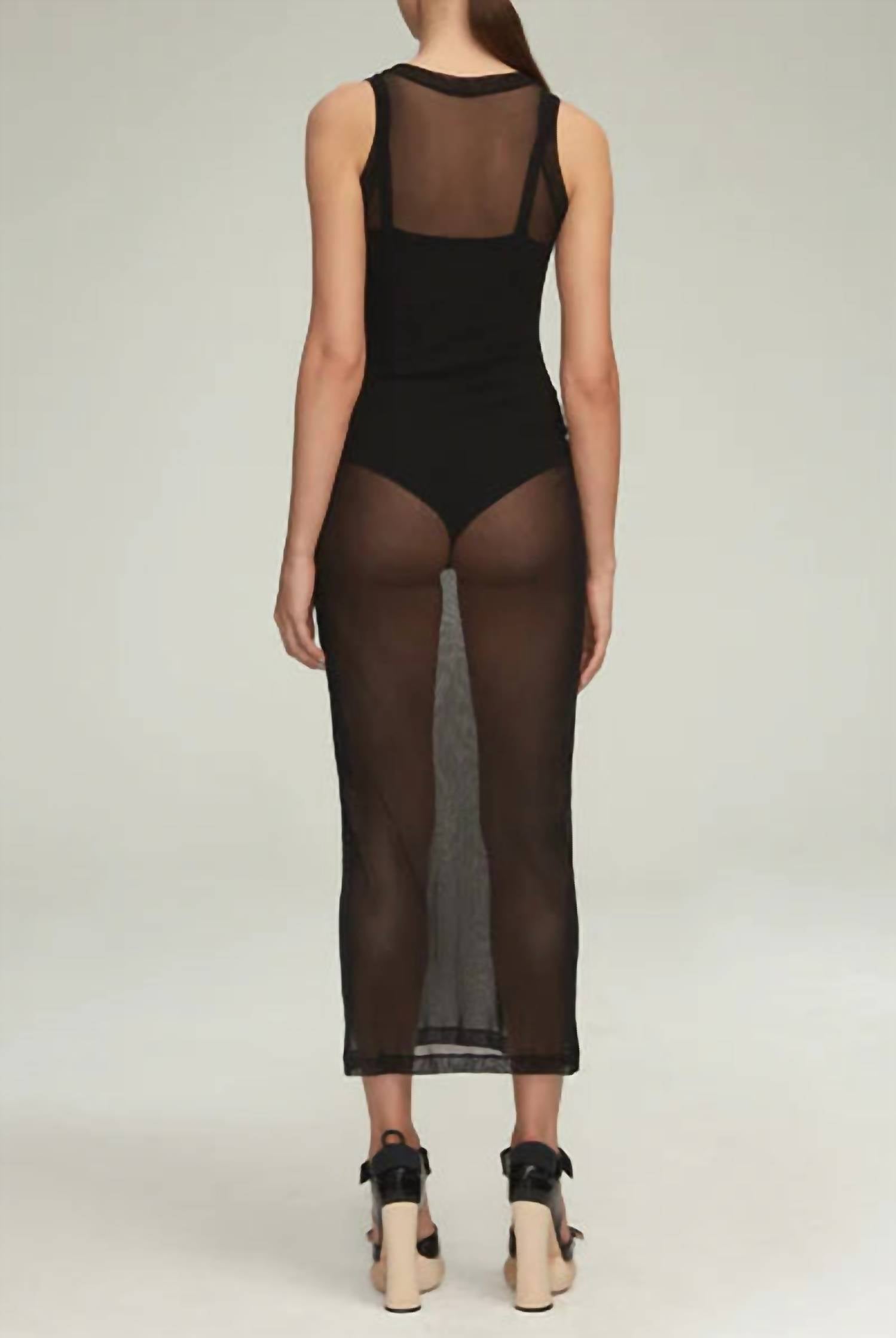 Brandon Maxwell - The Landry Mesh Column Dress