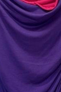 Avalin Women Knit Scrunch Cowl-Neck Blouse in purple pink - women's blouse - alternate view