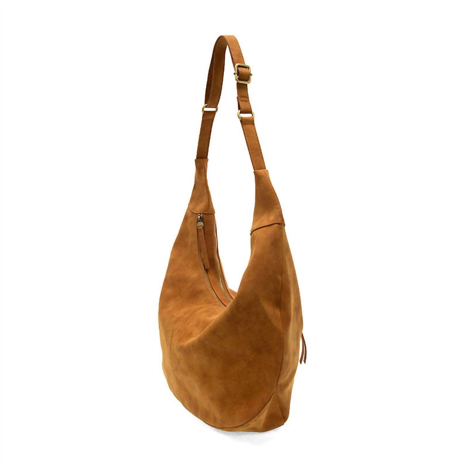 Joy Susan Women's Rochelle Large Crescent Bag in toffee - women's bag - detail view