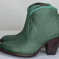Allens Boots Women's Kyra Boots in green 1 - women's shoe - detail view