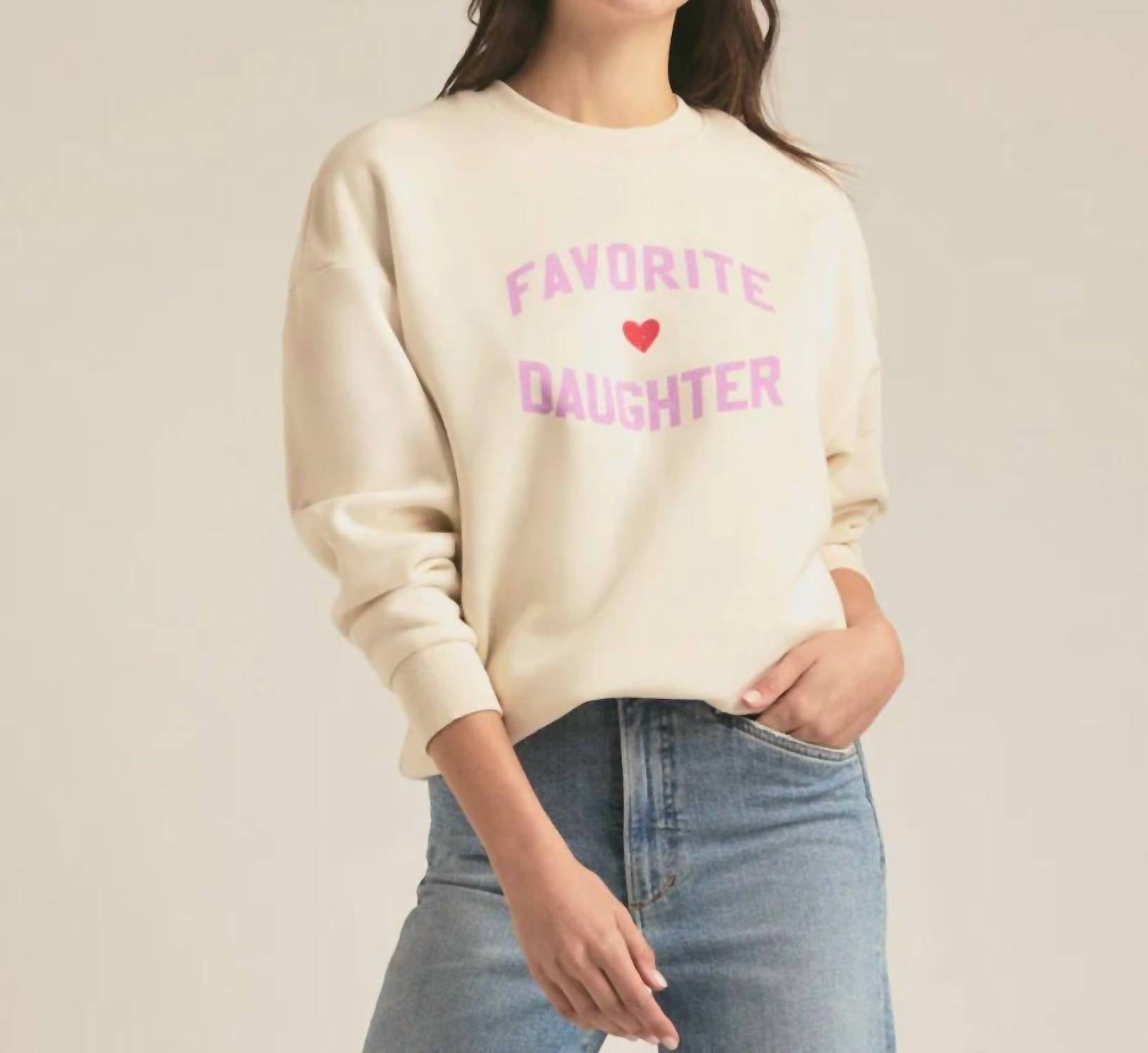 Favorite Daughter - Heart Logo Sweatshirt