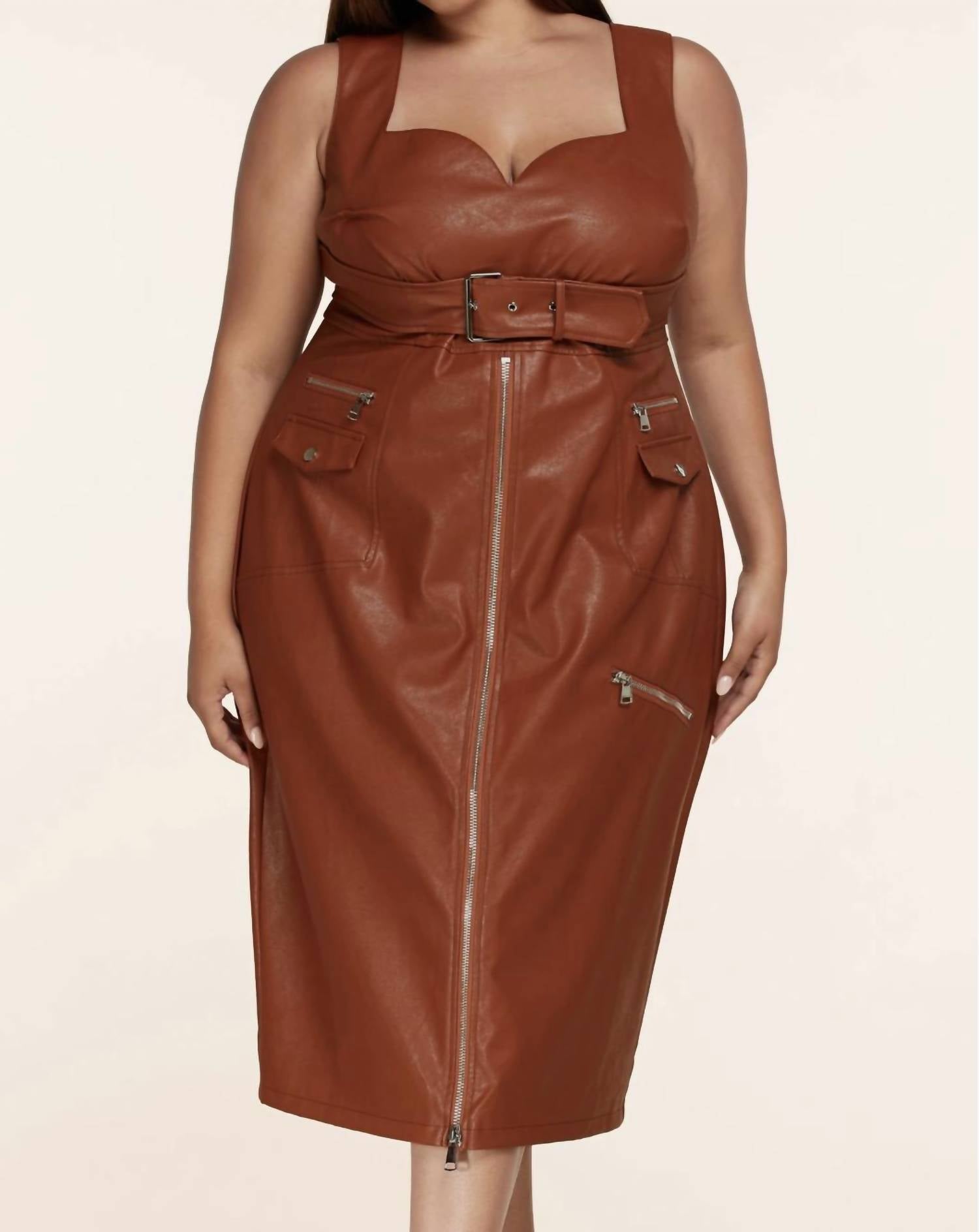 L'Atiste - Zip Up Midi Dress