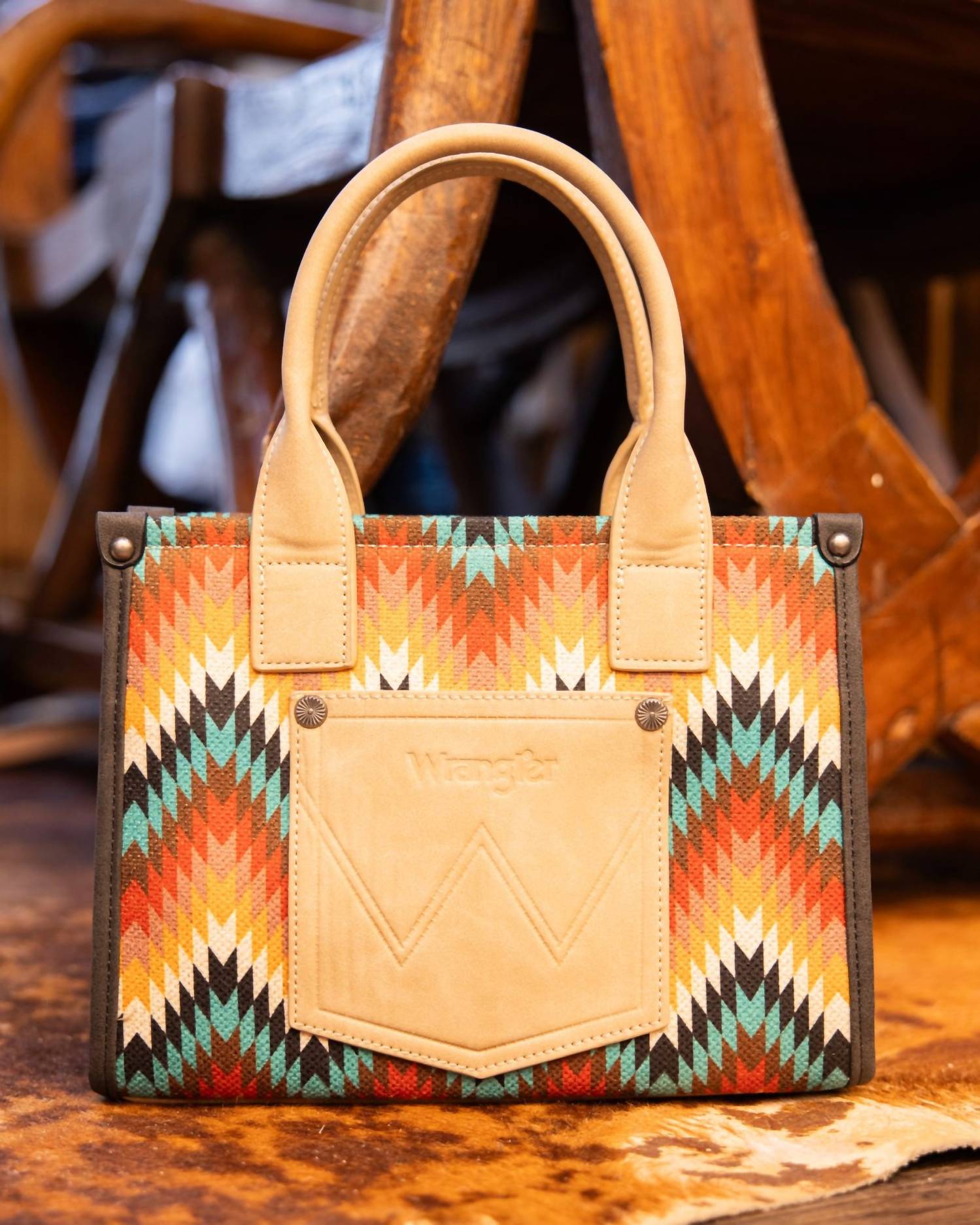 Wrangler - Southwestern Pattern Concealed Carry Wide Tote