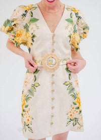 Farm Rio - Puffy Sleeve Mini Dress