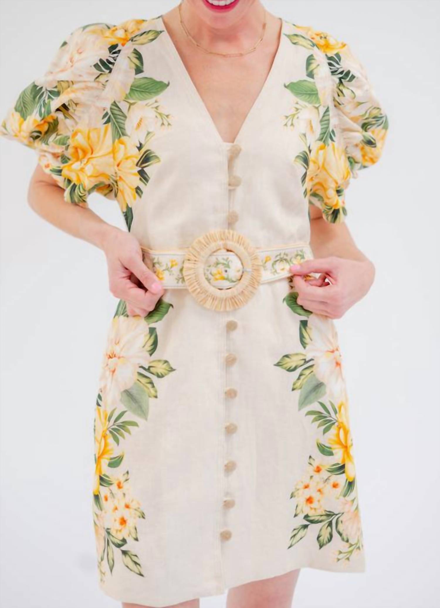 Farm Rio - Puffy Sleeve Mini Dress