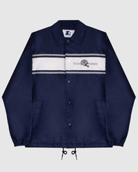 Starter - Men's Dallas Cowboys Snap-front Collared Chest Stripe Jacket