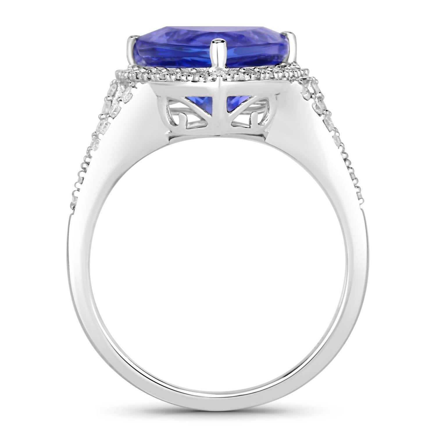 Diana M Jewels - Women's Trillion Natural Tanzanite Fashion Ring (4.42 Ct) - Statement