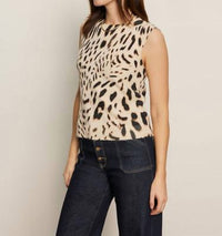 Sanctuary - Fuzzy Leopard Shell Top