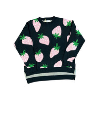 Compania Fantastica Women's Strawberry Sweater in pink black - women's sweater - view 4