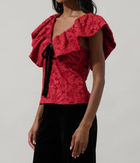 Sugarlips - Maryn Jacquard Luci Babydoll Top