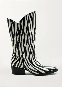 Che By Chelsey - Women's Zebra Texan Boots