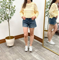 Wishlist - Striped Open Knit Sweater