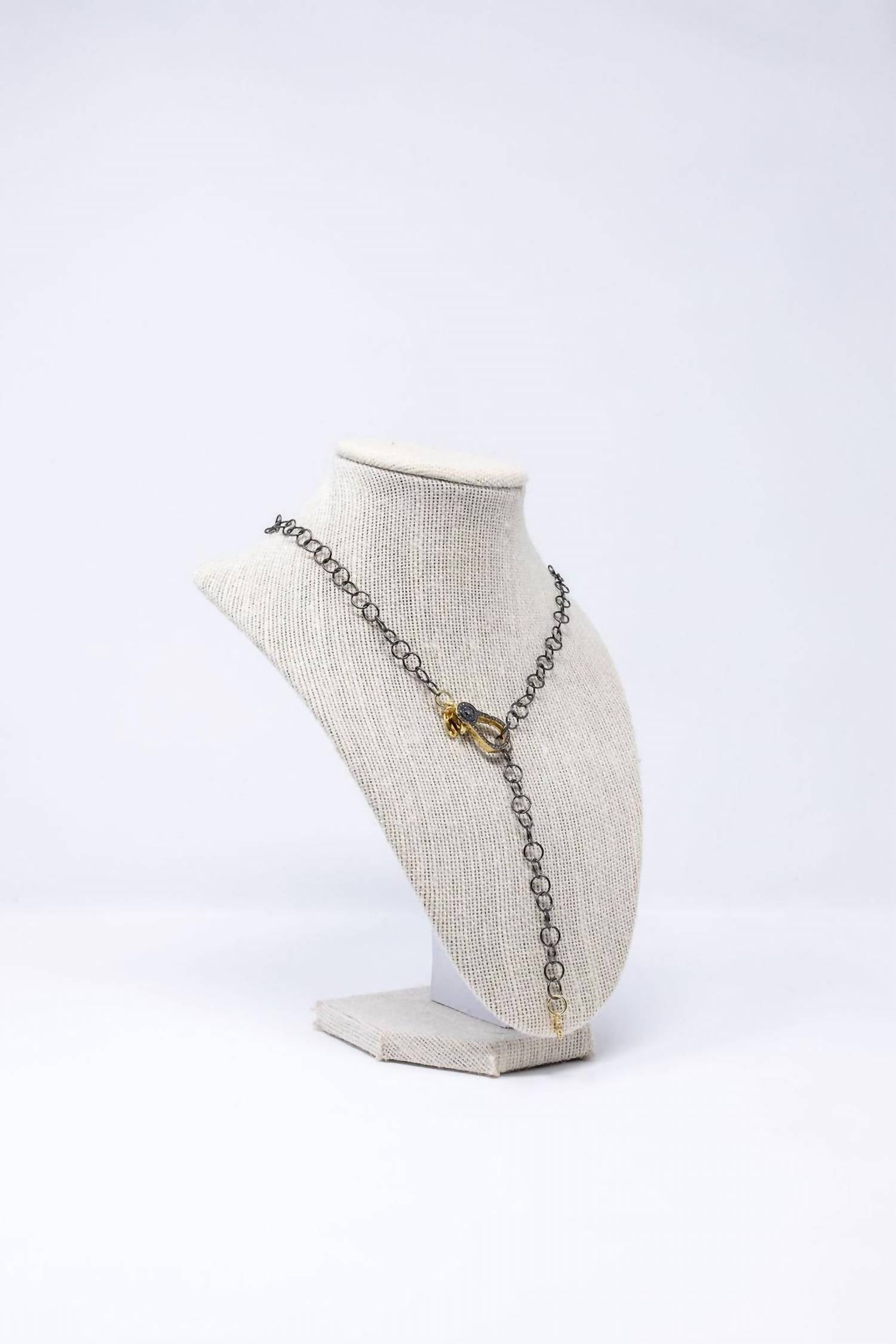 Mary Kathryn Designs - Women's Jordie Two-toned Clasp Lariat Necklace
