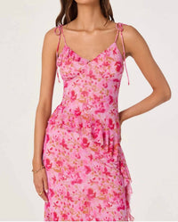 Astr - Mejra Floral Asymmetric Tank Top